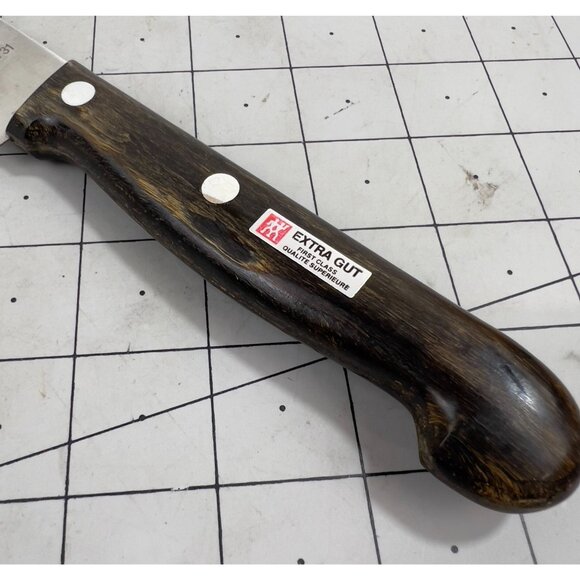 J.A. Henckels Kitchen Long Slicing Knife 731 Rosewood Handle Solingen Germany 8" - Picture 2 of 7